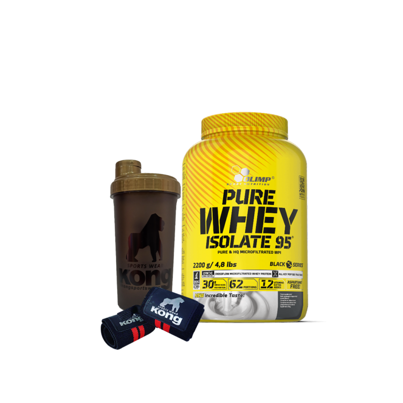 PACK PURE WHEY ISOLATE 95 + SHAKER + WRIST WRAP