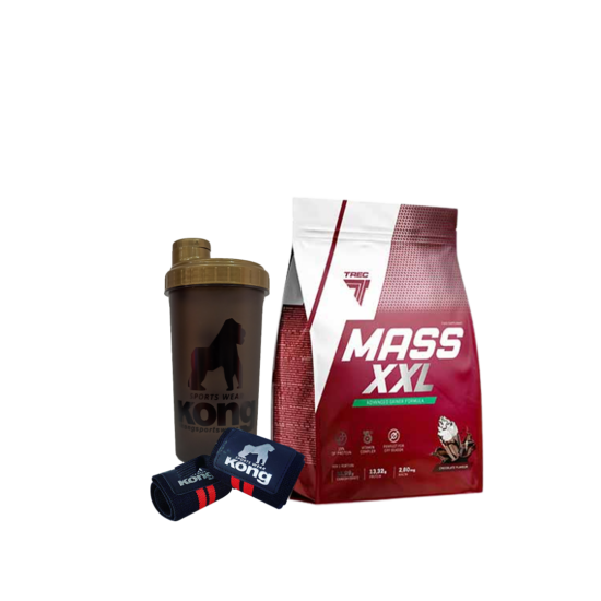 PACK MASS XXL + SHAKER + WRIST WRAP